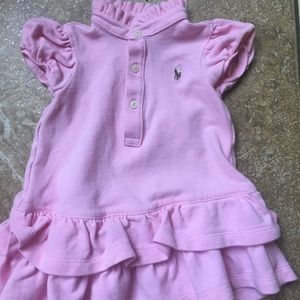 Ralph Lauren pink shirt dress w/bloomers 6 mos EUC